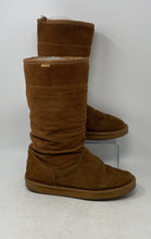 Load image into Gallery viewer, Aldo Womens Brown Suede Round Toe Pull-On Tall Knee High Boots Size EUR 37
