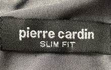 Load image into Gallery viewer, Pierre Cardin Mens Gray Long Sleeve Spread Collar Slim Fit Dress Shirt Size L