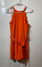 Load image into Gallery viewer, Victoria Beckham For Target Womens Orange Scalloped One-Piece Romper Size XS