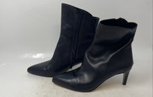 Load image into Gallery viewer, Sam Edelman Womens Usha Black Leather Side Zip Ankle Booties Size 10.5 M