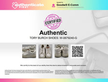 Load image into Gallery viewer, Authentic Tory Burch Womens White Leather Lace-Up Low Top Sneakers Shoes Size 7M