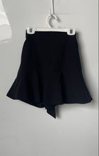 Load image into Gallery viewer, Zara Womens Black Tie Front Layered Ruffle Hem A-Line Skirt Size XS
