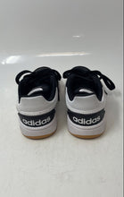 Load image into Gallery viewer, Adidas Baby Girls Hoops 3.0 Black White Lace-Up Low Top Sneakers Shoes Size 11K