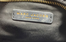 Load image into Gallery viewer, Authentic Marc Jacobs Womens Voyager Black Leather Round Crossbody Bag Stained