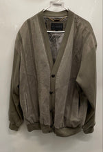 Load image into Gallery viewer, Maxini Collezione Mens Green Long Sleeve Button Front Bomber Jacket Size XL