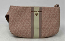 Load image into Gallery viewer, Michael Kors Womens Pink Monogram Print Leather Adjustable Strap Fanny Pack Bag