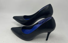 Load image into Gallery viewer, Antonia Saint Womens Victoria Black Leather Slip-On Stiletto Pump Heels Size 10