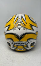 Load image into Gallery viewer, KBC Moto-Designer Black White And Yellow Full-Face Motorcycle Helmet