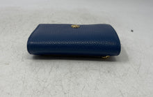 Load image into Gallery viewer, Valentina Womens Blue Leather Inner Divider Flap Compact Bifold Wallet