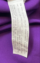 Load image into Gallery viewer, Zara Womens Purple 3/4 Sleeve Pleated Double-Breasted Blazer Dress Size XS