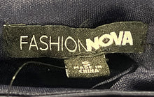 Load image into Gallery viewer, Fashion Nova Womens Blue Flat Front Short Straight & Pencil Skirt Size Small