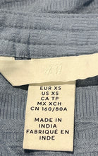 Load image into Gallery viewer, H&M Womens Blue Crepe Long Sleeve Split Neck Pullover Tunic Dress Size XS