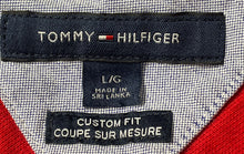 Load image into Gallery viewer, Tommy Hilfiger Mens Red Cotton Short Sleeve Custom Fit Holly Polo Shirt Size L
