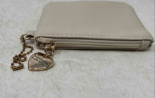 Load image into Gallery viewer, Juicy Couture Womens Cream Gold Heart Charm Mini Coin Wallet