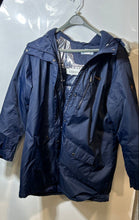 Load image into Gallery viewer, Columbia Womens Blue Long Sleeve Front Zipper Hooded Parka Jacket Size 2X