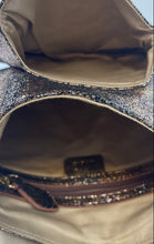 Load image into Gallery viewer, Lodis Womens Metallic Rose Gold Tone Adjustable Strap Shoulder Crossbody Bag