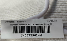 Load image into Gallery viewer, Express Womens White Dolman Sleeve Boat Neck Asymmetric Pullover Sweater Size XS