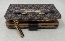 Load image into Gallery viewer, Anne Klein Womens Brown Printed Inner Pockets Credit Card Slot Bifold Wallet
