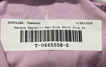 Load image into Gallery viewer, Banana Republic Mens Pink Cotton Long Sleeve Oxford Button-Up Shirt Size XL
