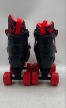 Load image into Gallery viewer, Roller Derby Kids Trac Star 5015-8759 Black Red Adjustable Roller Skates Sz 3-6