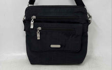 Load image into Gallery viewer, Baggallini Womens Let's Escape Black Adjustable Strap Triple Zip Crossbody Bag