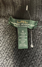 Load image into Gallery viewer, Authentic Ralph Lauren Womens Black Knitted Full-Zip Cardigan Sweater Size XL