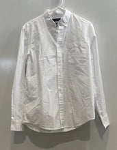 Load image into Gallery viewer, Banana Republic Mens White Cotton Pockets Untucked Fit Button-Up Shirt Size S