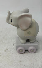 Load image into Gallery viewer, Precious Moments Birthday Series 4 Years Old Circus Train Elephant Figurine