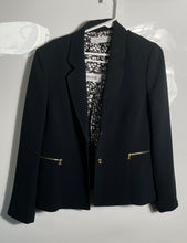 Load image into Gallery viewer, Tahari Womens Black Notch Lapel Single Breasted One-Button Blazer Size 16
