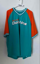 Load image into Gallery viewer, Fanatics Mens Aqua Orange Miami Dolphins Pullover NFL Jersey Size 3XL