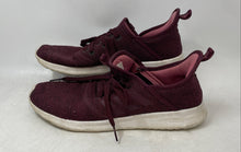 Load image into Gallery viewer, Adidas Womens Cloudfoam Pure B43675 Burgundy Lace-Up Sneaker Shoes Size 10