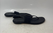 Load image into Gallery viewer, Michael Kors Womens Black T-Strap Slip-On Flat Thong Sandals Size 8.5M