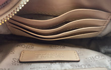 Load image into Gallery viewer, Michael Kors Womens White Beige Zipper Inner Pocket Mini Crossbody Bag