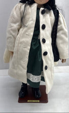 Load image into Gallery viewer, Black Hair Open Eyes Agnes Y Choi Porcelain Doll In Multicolor Outfits With Hat