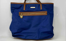 Load image into Gallery viewer, Michael Kors Womens Kempton Blue East West Large Double Handle Tote Bag