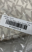 Load image into Gallery viewer, Michael Kors Womens White Signature Print Adjustable Strap Shoulder Bag