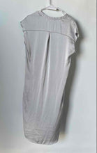 Load image into Gallery viewer, Banana Republic Womens Gray Short Cap Sleeve Notch Neck Shift Dress Size PS
