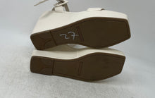 Load image into Gallery viewer, Marc Fisher Womens Lukey Ivory Wedge Heel Ankle Strap Sandals Size 8 M