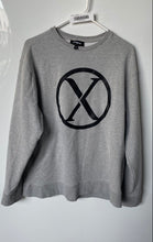 Load image into Gallery viewer, Express Mens Gray Long Sleeve Crew Neck Pullover Sweatshirt Size Large