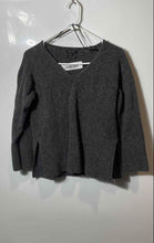 Load image into Gallery viewer, Massimo Duti Womens Gray Long Sleeve V-Neck Pullover Sweater Size Small