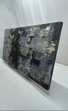 Load image into Gallery viewer, Gray And Black Abstract Canvas Art Painting Signed By Stabio Wall Decor