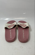 Load image into Gallery viewer, Coach Womens Uli Sport White Pink Signature Heart Slip-On Slide Sandals Size 8