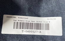 Load image into Gallery viewer, Gap Mens Blue Denim Dark Wash Long Sleeve Two Pockets Button Front Jacket Size M