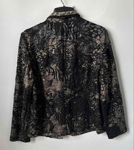 Load image into Gallery viewer, Chico's Womens Multicolor Long Sleeve Notch Lapel Open Front Blazer Jacket Sz 3