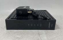 Load image into Gallery viewer, Linksys Model CM3016 Black Coax Ethernet Cable Modem With Adapter Not Tested