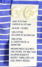 Load image into Gallery viewer, American Eagle Outfitters Mens Blue White Striped Cotton Button-Up Shirt Size M