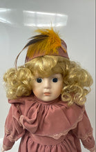 Load image into Gallery viewer, Vintage Americas Porcelain Doll Heather With Stand 15 Inch Heritage Mint 2 Pcs