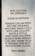 Load image into Gallery viewer, Express Mens Black Spread Collar Extra Slim Long Sleeve Dress Shirt Size Medium