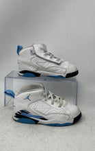 Load image into Gallery viewer, Nike Kids Air Jordan Jumpman MVP DZ5576-140 White Blue Sneakers Shoes Size 10C
