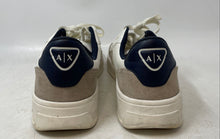 Load image into Gallery viewer, Armani Exchange Mens White Gray Low Top Lace-Up Sneaker Shoes Size 11